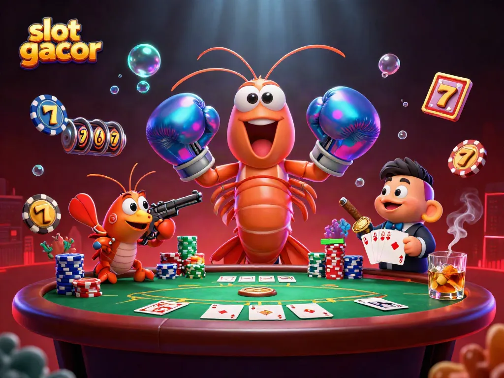 Experience the excitement of slot gacor with vibrant characters and dynamic casino elements.