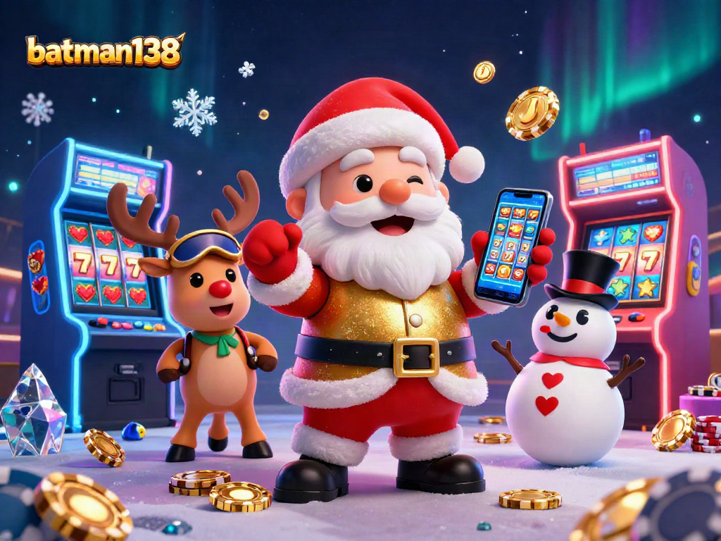 Spin with batman138 to win big at the casino, featuring jackpot-themed characters and vibrant game elements.