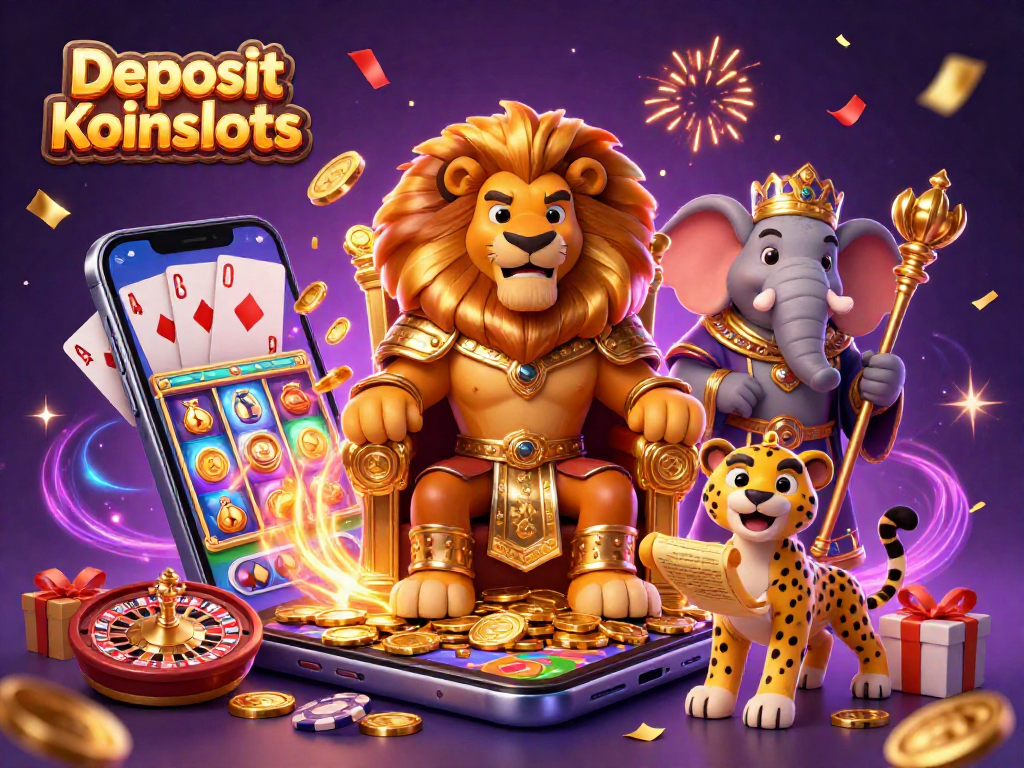 Win big with Deposit Koinslots featuring dynamic gaming elements and rich visual details.