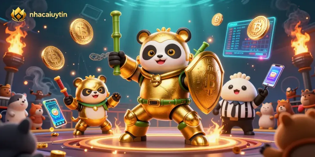 Experience the thrill of gaming with nhacaiuytin's vibrant 3D casino scene showcasing digital excitement.