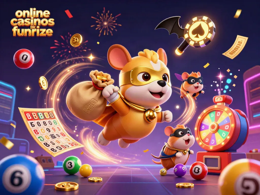 Experience excitement like never before at online casinos like Funrize, featuring fun characters and dynamic elements.