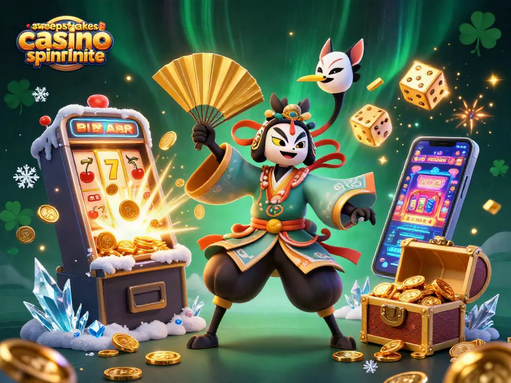 Engage with the spinfinite swipes casino sign up bonus and immersive gaming action in a vibrant 3D illustration.