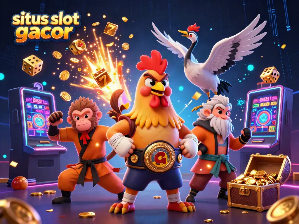 Experience thrilling wins with situs slot gacor featuring 3D casino elements and vibrant characters.
