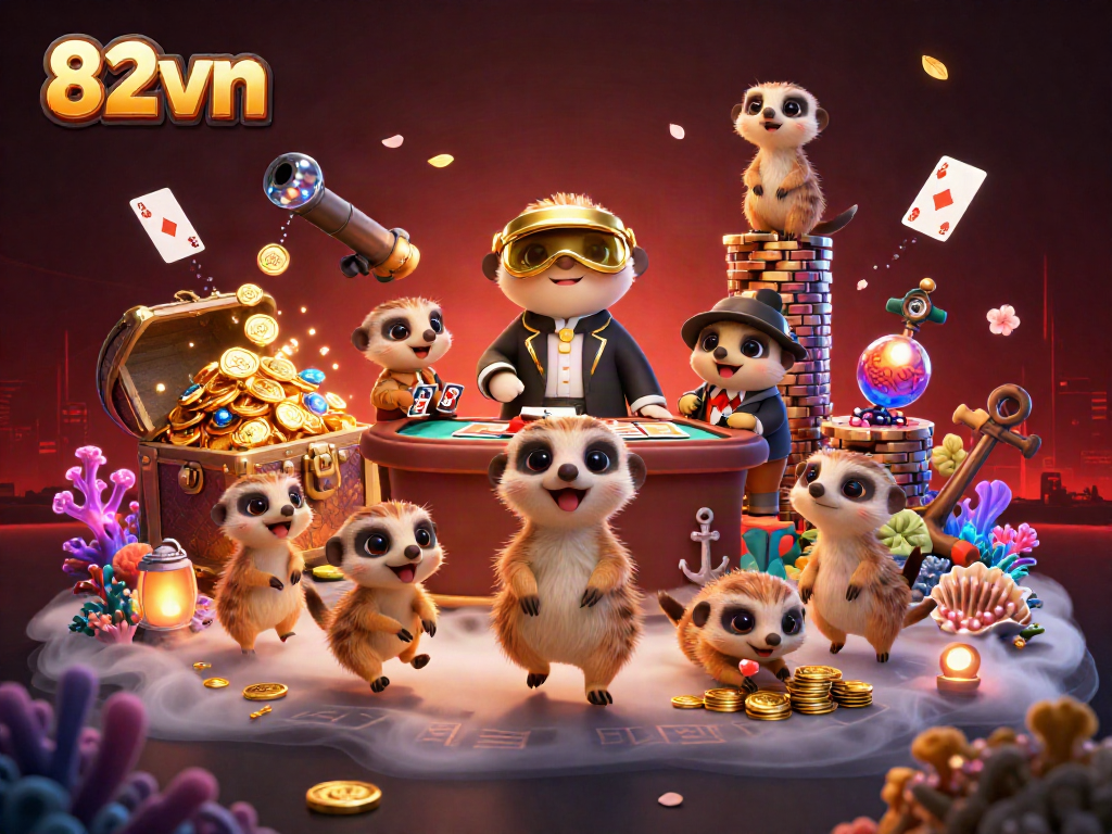 Engage with the 82vn meerkat casino adventure featuring dynamic card dealers and treasure elements
