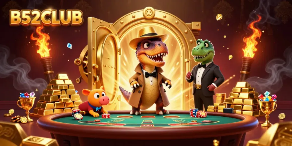 Experience thrilling action at B52CLUB with a velociraptor card counter and stegosaurus pit boss.
